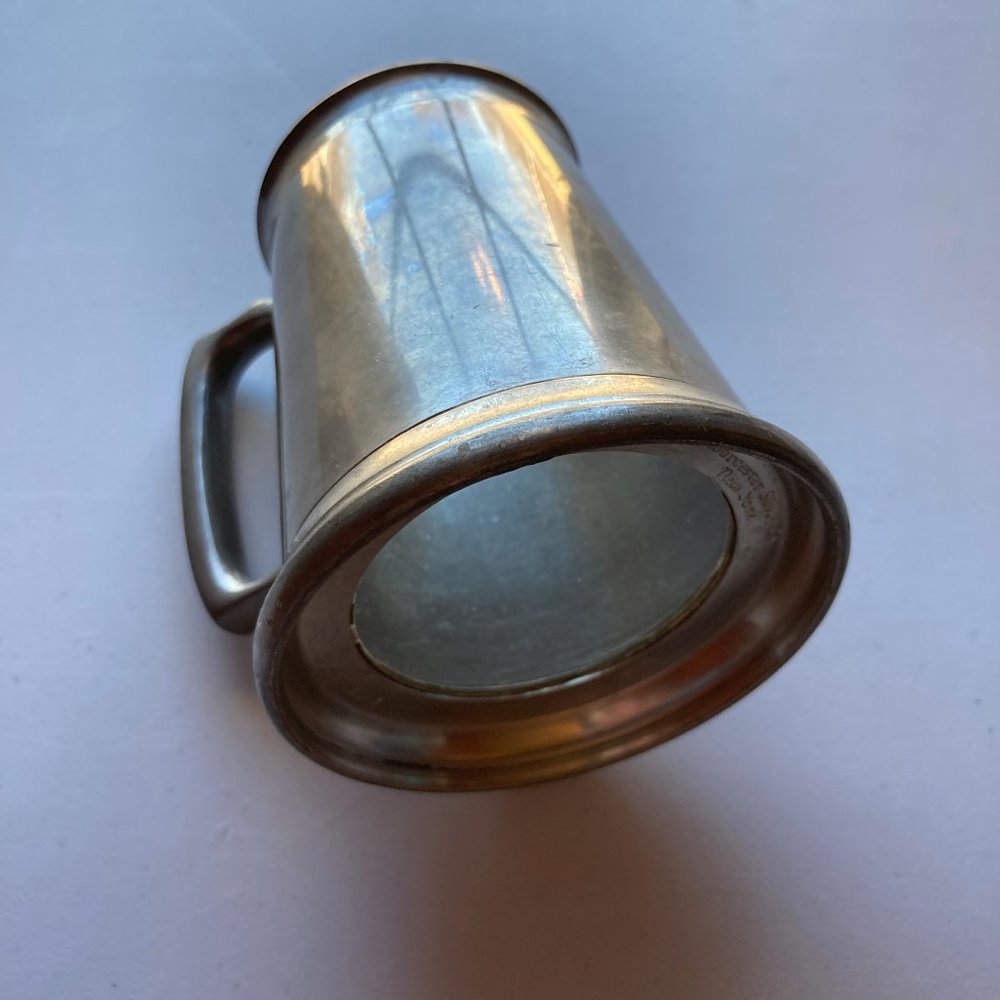 Glass Bottom England Pewer Stein (Drinking Cup)